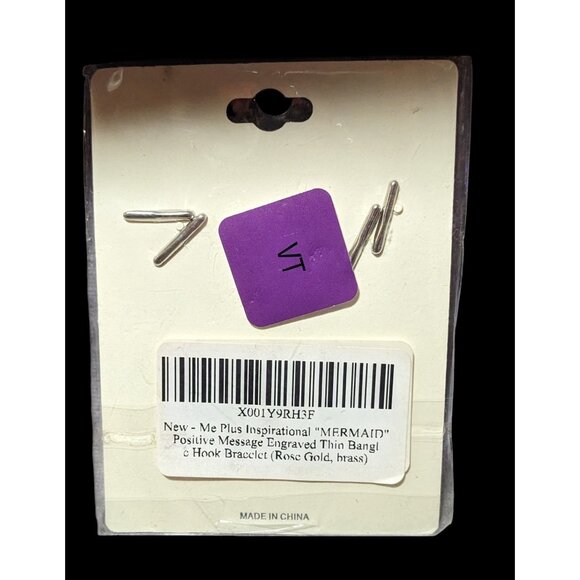 Fresh & Co Mermaid Gold Tone Brass Motivational Bracelet - Picture 2 of 4